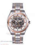 Perfect Replica IWC Stainless Steel Case Rose Gold Bezel 44mm Watch